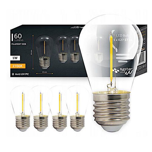 Girlanda OGRODOWA LAMPKI LED 10m + 20x Żarówki E27